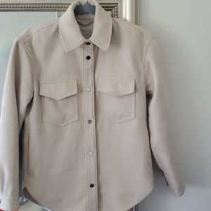 Abercrombie cream Shacket